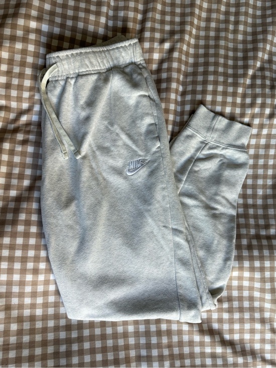 Nike Pants - Nike Sportswear Club Fleece Joggers – Light Gray/Oatmeal
